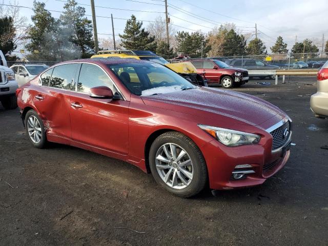 JN1BV7AR1FM412206 - 2015 INFINITI Q50 BASE MAROON photo 4