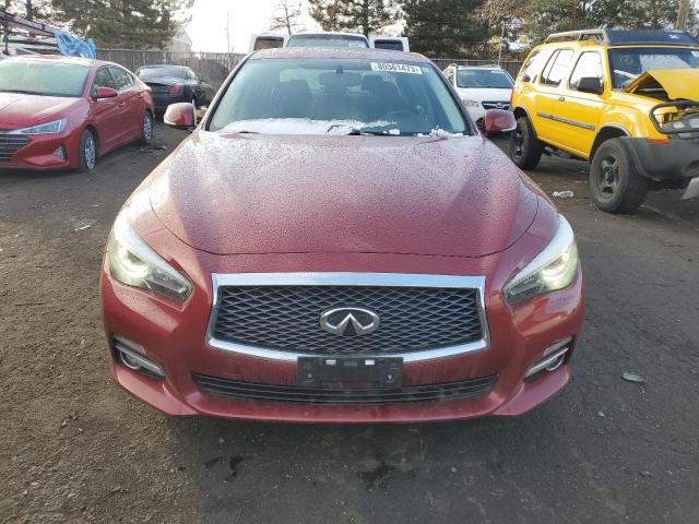 JN1BV7AR1FM412206 - 2015 INFINITI Q50 BASE MAROON photo 5