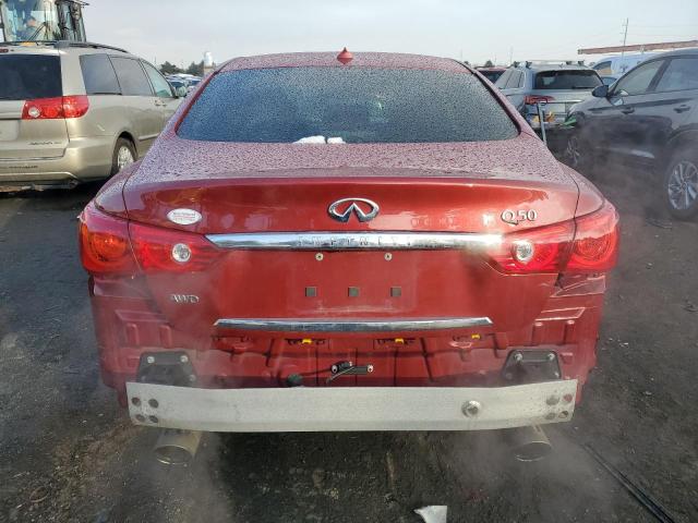 JN1BV7AR1FM412206 - 2015 INFINITI Q50 BASE MAROON photo 6