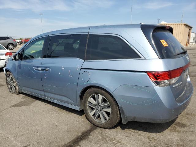 5FNRL5H93EB084936 - 2014 HONDA ODYSSEY TOURING BLUE photo 2