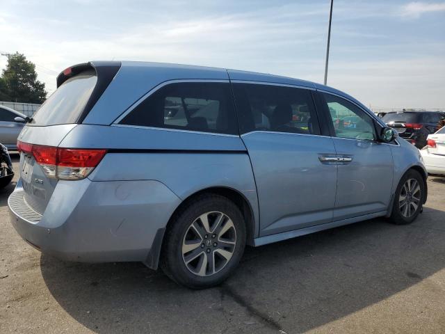5FNRL5H93EB084936 - 2014 HONDA ODYSSEY TOURING BLUE photo 3