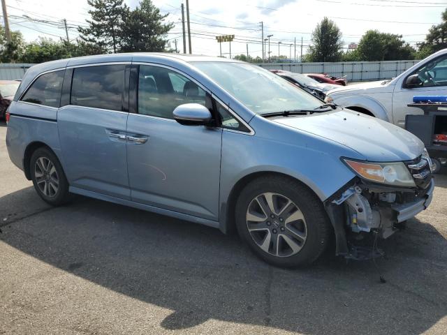 5FNRL5H93EB084936 - 2014 HONDA ODYSSEY TOURING BLUE photo 4