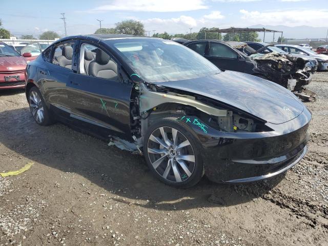 5YJ3E1EB6RF827594 - 2024 TESLA MODEL 3 Սև լուսանկար 4