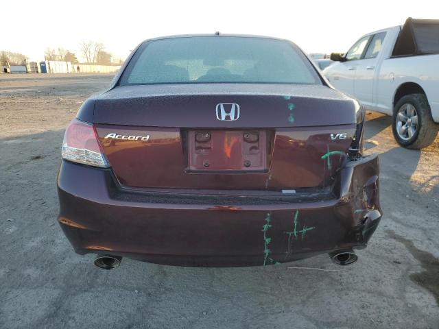 5KBCP3F85AB014116 - 2010 HONDA ACCORD EXL MAROON photo 6