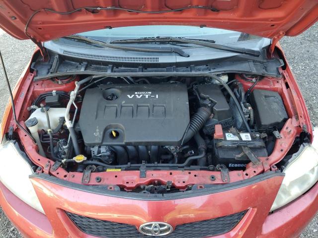 2T1BU4EE9AC247436 - 2010 TOYOTA COROLLA BASE RED photo 11