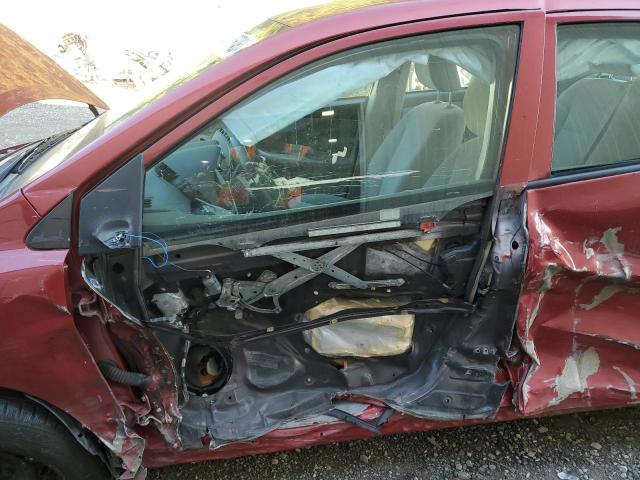 2T1BU4EE9AC247436 - 2010 TOYOTA COROLLA BASE RED photo 7