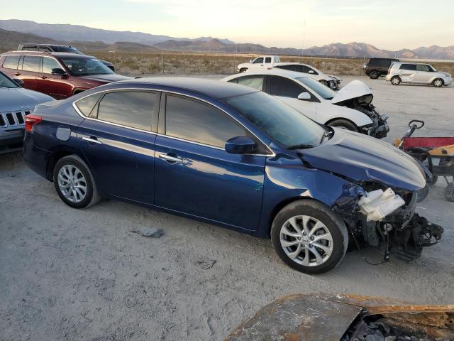 3N1AB7AP1KY448987 - 2019 NISSAN SENTRA S BLUE photo 4