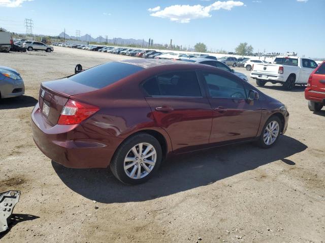 19XFB2F82CE086937 - 2012 HONDA CIVIC EX Марун фото 3