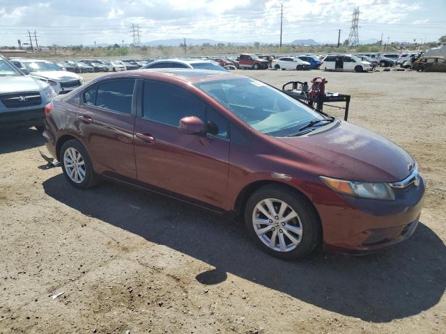 19XFB2F82CE086937 - 2012 HONDA CIVIC EX Марун фото 4