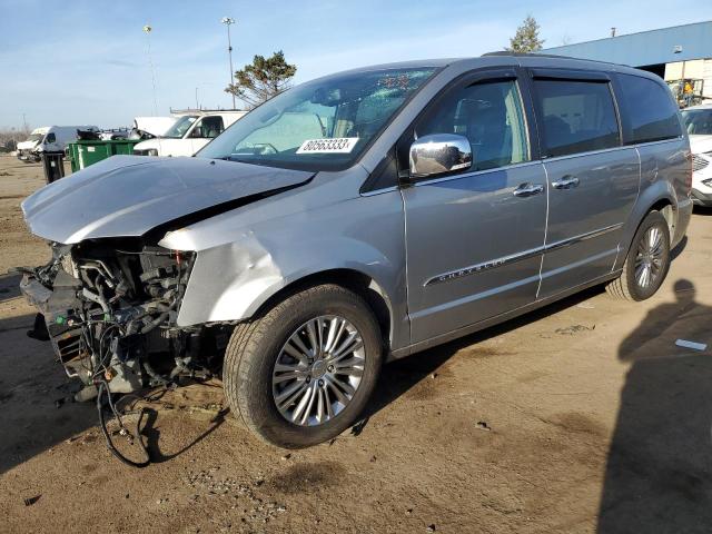 2C4RC1CG4ER229081 - 2014 CHRYSLER TOWN & COU TOURING L GRAY photo 1