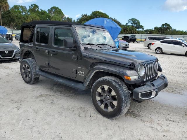 1C4HJXEG9KW597955 - 2019 JEEP WRANGLER U SAHARA Gris foto 4