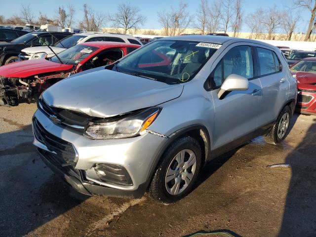 3GNCJKSBXJL312469 - 2018 CHEVROLET TRAX LS SILVER photo 1