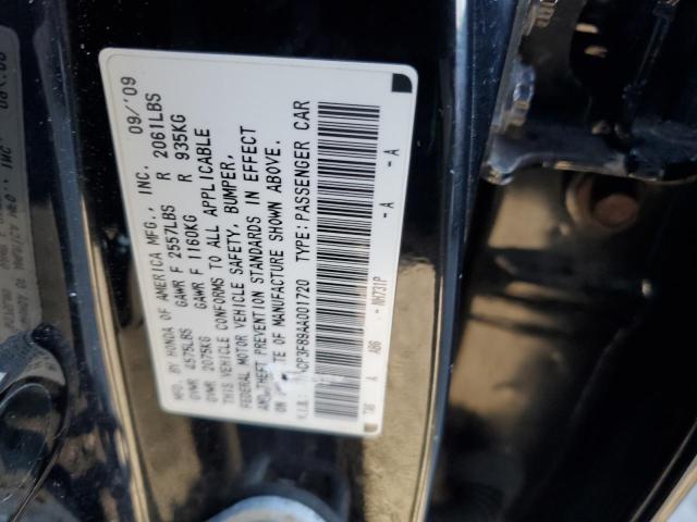 1HGCP3F89AA001720 - 2010 HONDA ACCORD EXL BLACK photo 12