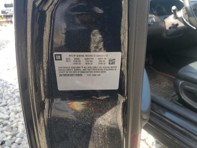 2G1WC5E33C1129532 - 2012 CHEVROLET IMPALA LTZ Siyah fotoğraf 12