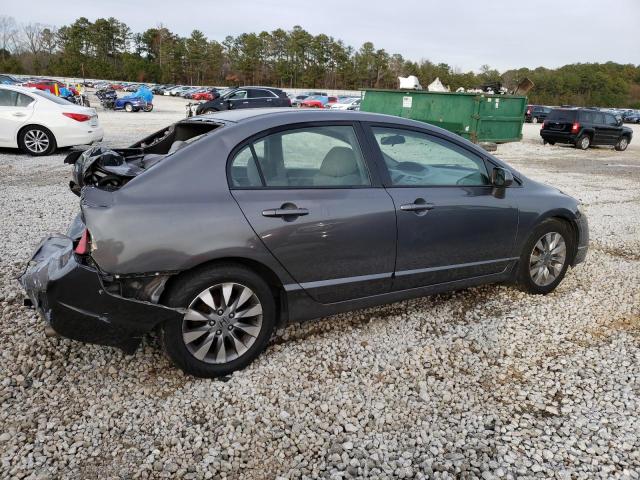 1HGFA16819L020104 - 2009 HONDA CIVIC EX GRAY photo 3