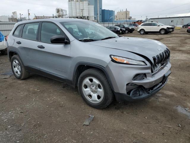 1C4PJLAB3EW262323 - 2014 JEEP CHEROKEE SPORT SILVER photo 4