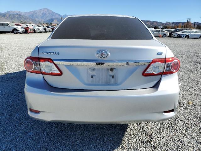 2T1BU4EE6CC821235 - 2012 TOYOTA COROLLA BASE SILVER photo 6