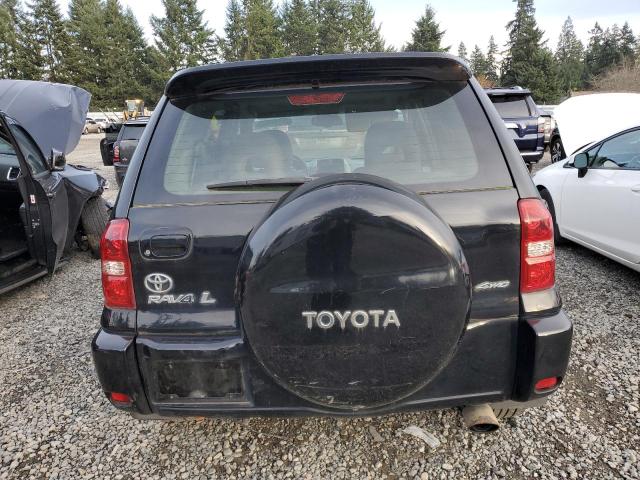 JTEHD20V650041136 - 2005 TOYOTA RAV4 BLACK photo 6