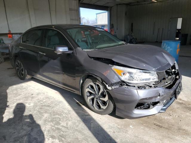 1HGCR2F84HA042576 - 2017 HONDA ACCORD EXL GRAY photo 4