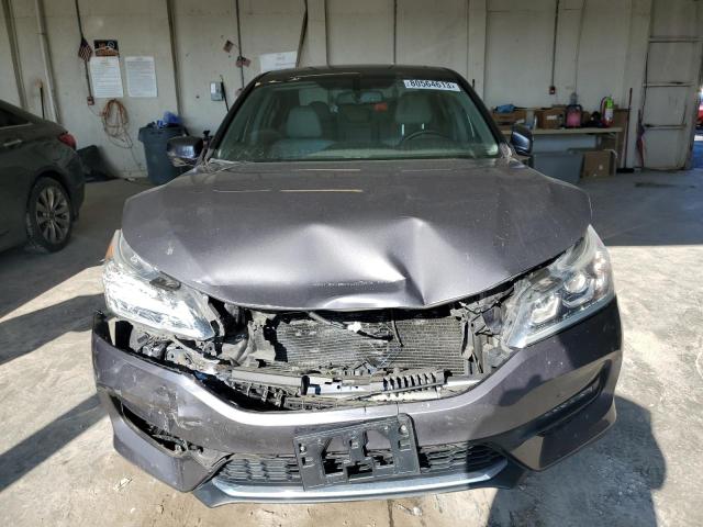 1HGCR2F84HA042576 - 2017 HONDA ACCORD EXL GRAY photo 5