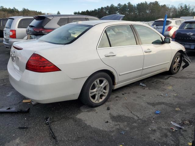 1HGCM56817A227005 - 2007 HONDA ACCORD EX WHITE photo 3