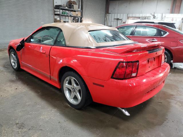 1FAFP4444YF244128 - 2000 FORD MUSTANG RED photo 2