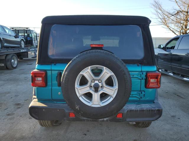 1C4GJXAG5LW212555 - 2020 JEEP WRANGLER SPORT TEAL photo 6