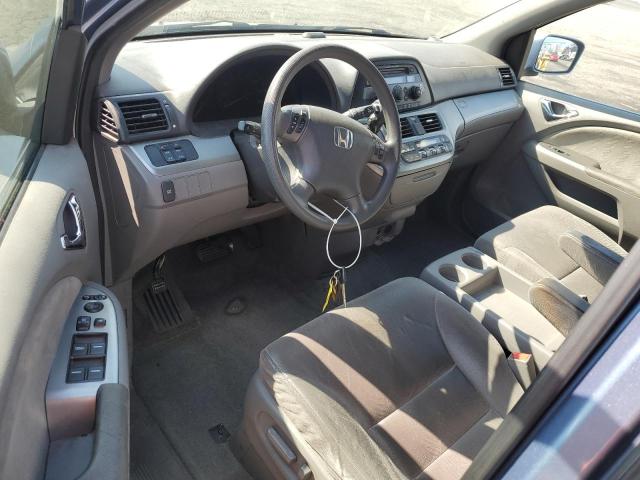 5FNRL38408B026747 - 2008 HONDA ODYSSEY EX BLUE photo 8
