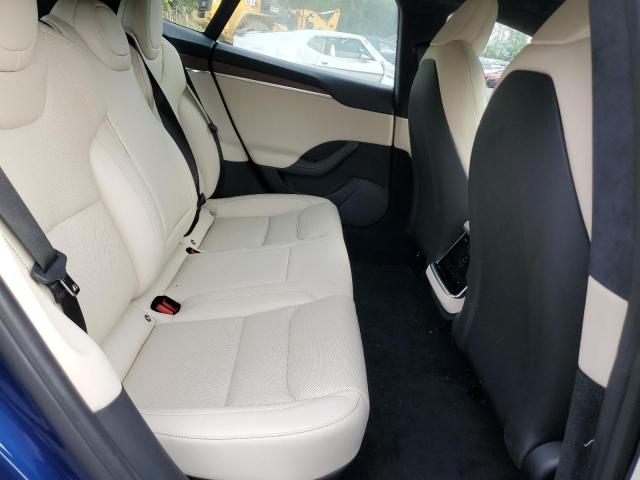 5YJSA1E53NF486652 - 2022 TESLA MODEL S Синій фото 10