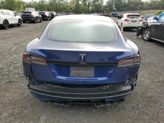 5YJSA1E53NF486652 - 2022 TESLA MODEL S Синій фото 6