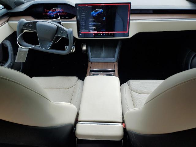 5YJSA1E53NF486652 - 2022 TESLA MODEL S Синій фото 8