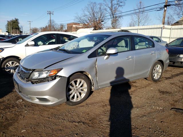 2HGFB2F87CH320057 - 2012 HONDA CIVIC EX SILVER photo 1