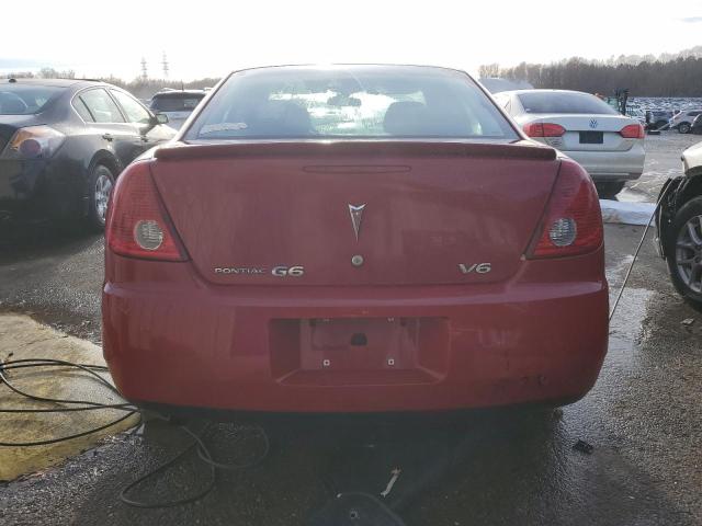 1G2ZG58N074181009 - 2007 PONTIAC G6 BASE RED photo 6