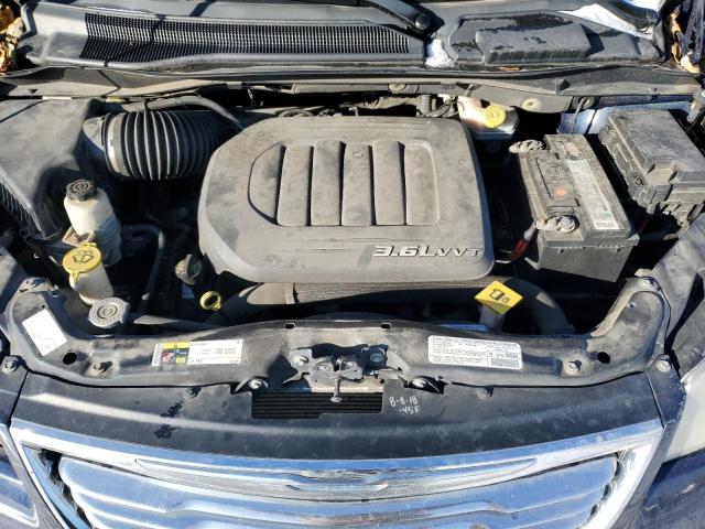 2C4RC1CG0DR571710 - 2013 CHRYSLER TOWN & COU TOURING L BLUE photo 11