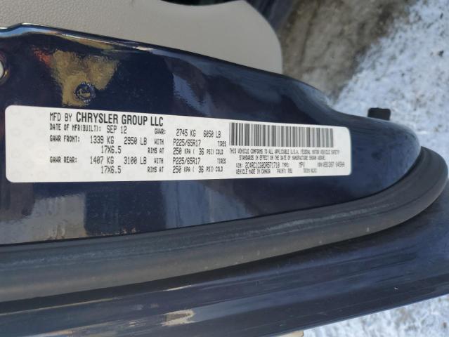 2C4RC1CG0DR571710 - 2013 CHRYSLER TOWN & COU TOURING L BLUE photo 13