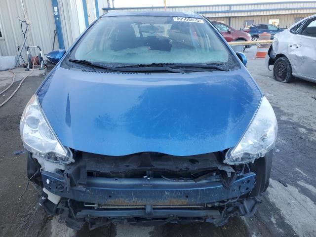 JTDKDTB36E1559253 - 2014 TOYOTA PRIUS C BLUE photo 5