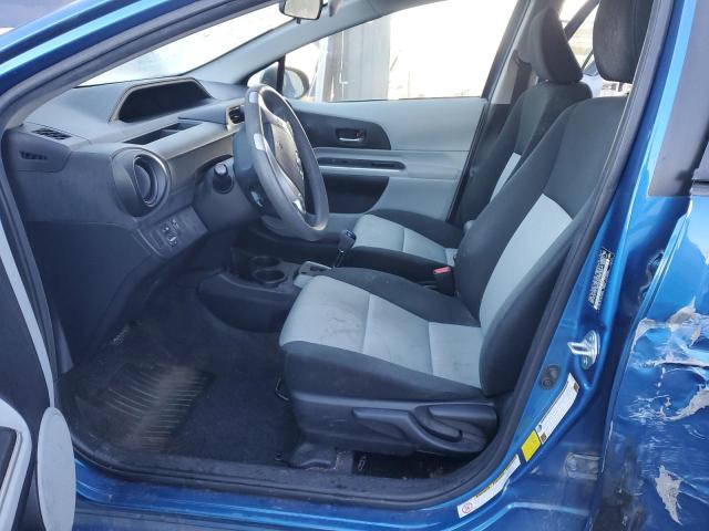 JTDKDTB36E1559253 - 2014 TOYOTA PRIUS C BLUE photo 7