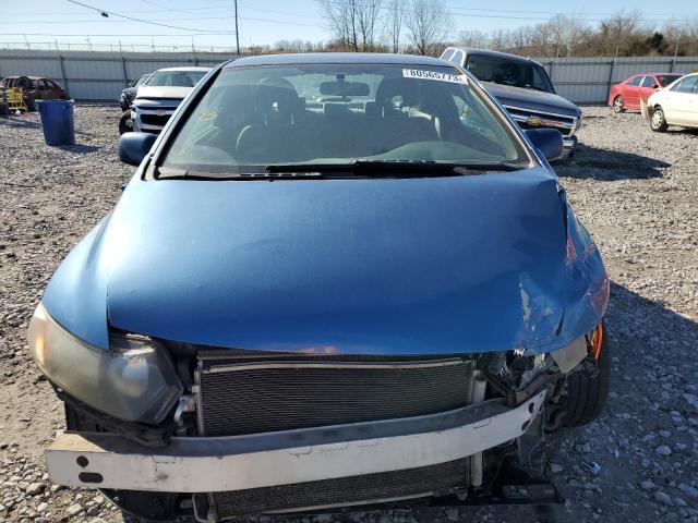 2HGFG12688H557664 - 2008 HONDA CIVIC LX BLUE photo 5