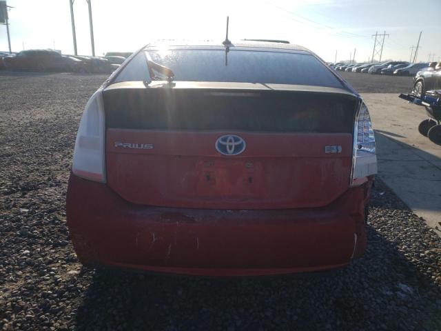 JTDKN3DU0B1439740 - 2011 TOYOTA PRIUS RED photo 6