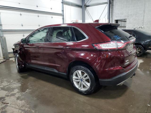 2FMPK4J88JBC60694 - 2018 FORD EDGE SEL MAROON photo 2