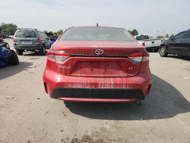 5YFEPMAE3MP165264 - 2021 TOYOTA COROLLA LE RED photo 6
