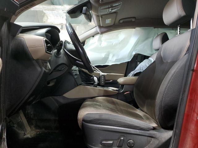 5NMS3CAD1KH075733 - 2019 HYUNDAI SANTA FE SEL Կարմիր լուսանկար 7