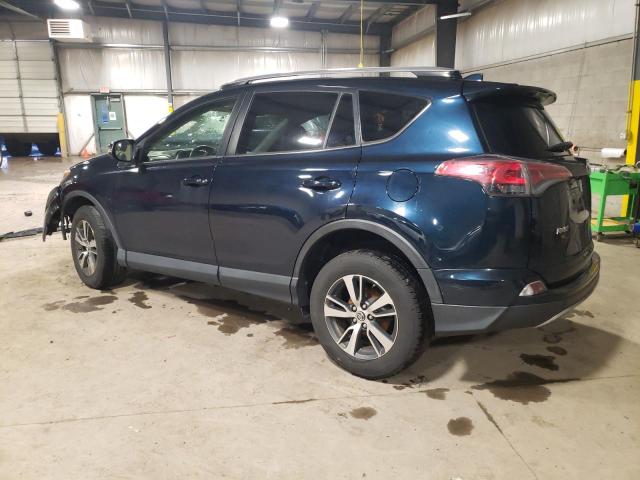 JTMRFREV8HJ118575 - 2017 TOYOTA RAV4 XLE BLUE photo 2