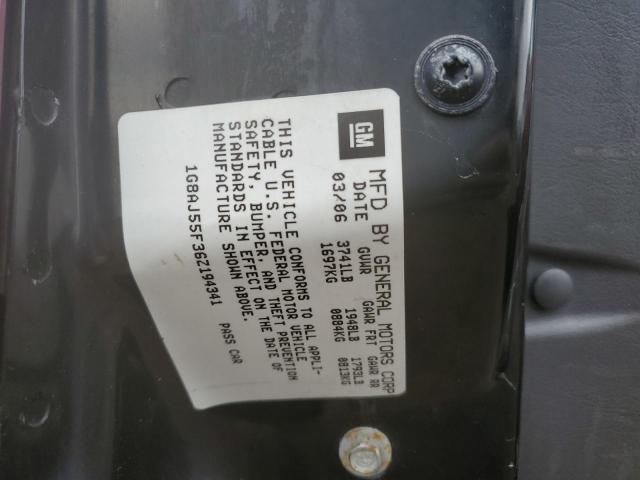 1G8AJ55F36Z194341 - 2006 SATURN ION LEVEL 2 RED photo 12