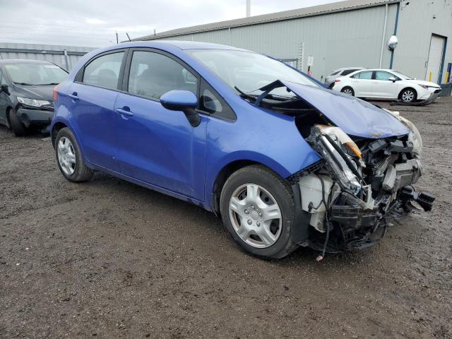 KNADM5A37D6824119 - 2013 KIA RIO LX BLUE photo 4