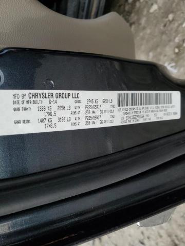 2C4RC1BG6ER435584 - 2014 CHRYSLER TOWN & COU TOURING ლურჯი ფოტო 12