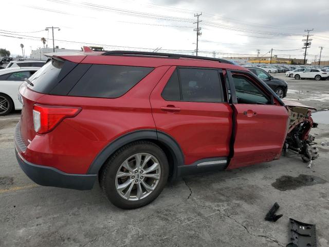 1FMSK7DH6LGC82048 - 2020 FORD EXPLORER XLT წითელი ფოტო 3