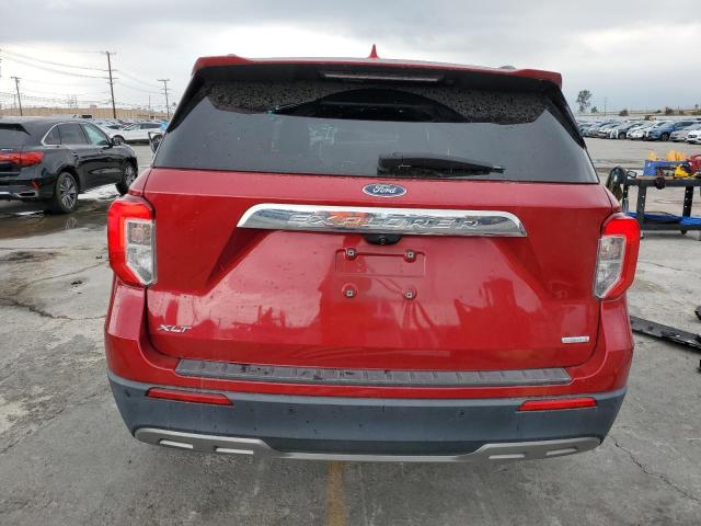 1FMSK7DH6LGC82048 - 2020 FORD EXPLORER XLT წითელი ფოტო 6