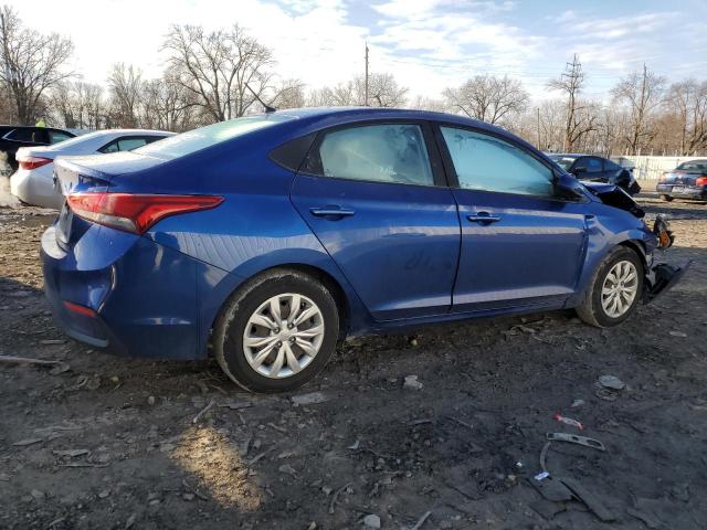 3KPC24A39JE021428 - 2018 HYUNDAI ACCENT SE BLUE photo 3