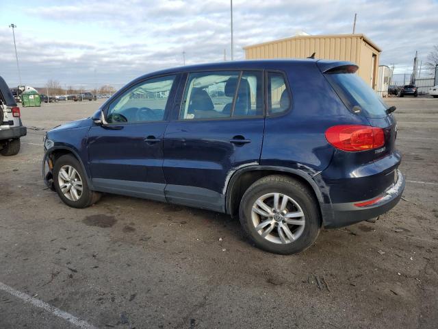 WVGBV7AX7CW567981 - 2012 VOLKSWAGEN TIGUAN S BLUE photo 2